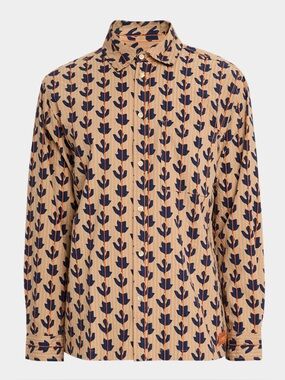 Scotch and Soda Men’s Cotton Structured Stripe Button-Down Shirt